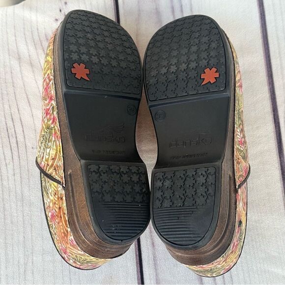 Dansko XP Professional Clogs Floral Multicolor Shoes Women's EU 39 Comfort Nurse - Picture 9 of 12